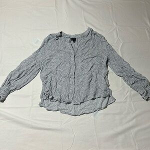 Banana Republic Dragon Fruit Patterned Blouse size M